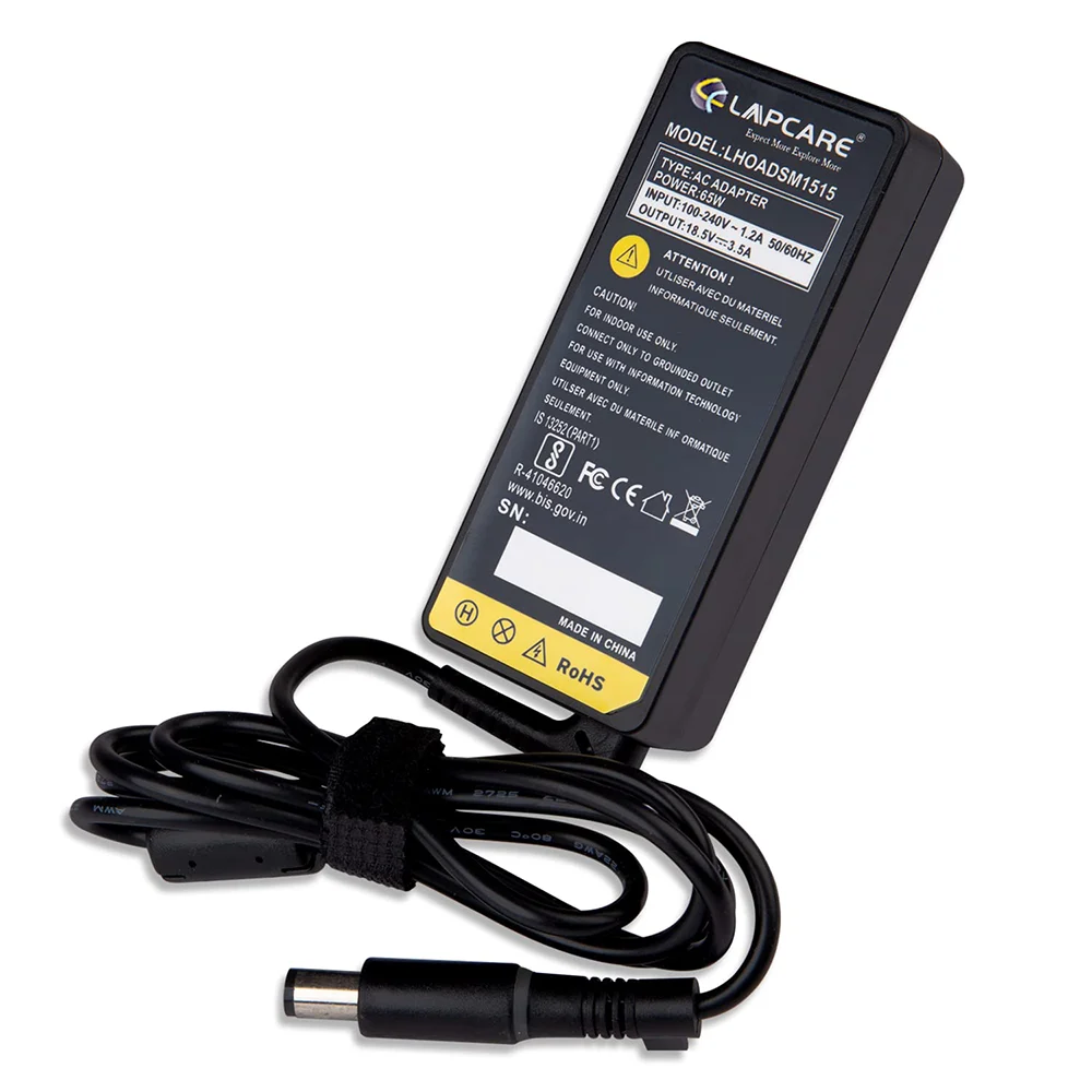 Lapcare  Laptop Adapter Compatible  For HP 65w | 18.5v/3.5a | 7.4mm x 5.0mm Big Pin view 2